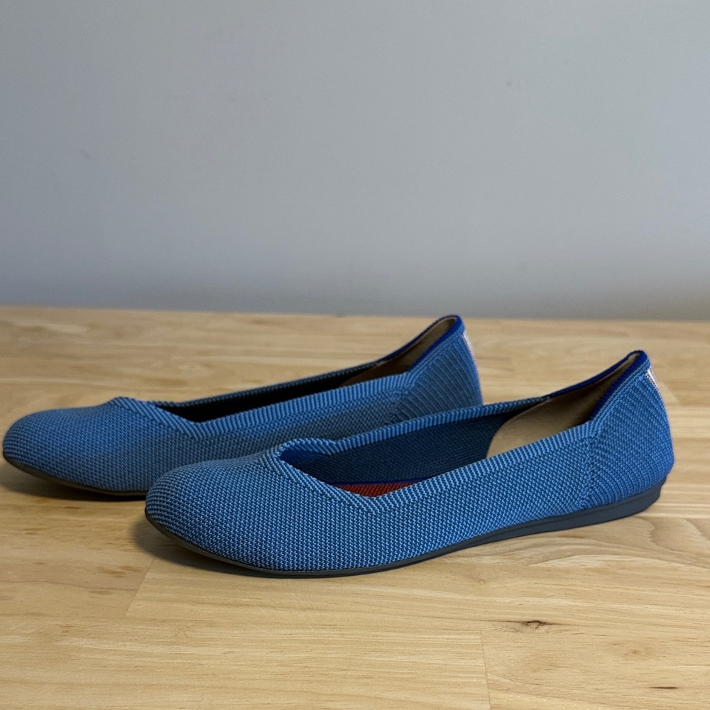 Rothy's Blue Knit Women's Flats
